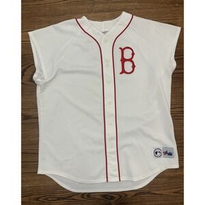 Vintage 90s Boston Red Sox Genuine Merchandise Majestic Sleeveless Jersey